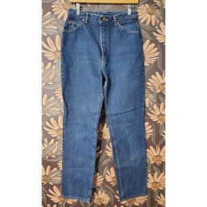 Lee Original USA Womens High Waist Med Wash Mom Jeans Size 14 Vintage